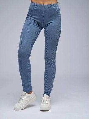 Джинси/легінси літні, легкі у смужку жіночі Calzedonia Синій (modp0474 blue (S (36))