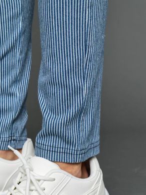 Джинси/легінси літні, легкі у смужку жіночі Calzedonia Синій (modp0474 blue (S (36))