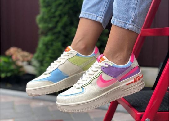 Кросівки Nike Air Force 1 Shadow жіночі No brend Різнокольоровий (b249-4 colors (36 (23 см))