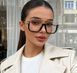Прозрачные очки, имиджевые квадратные очки под Dior Женские Черно-золотистый Универсальный (7876ehs black-gold)
