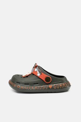 Кроксы, сабо Gipanis для мальчика Хаки 25 (16 см) (gp005 khaki)
