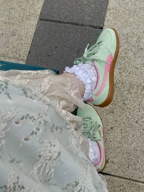 Кеды Puma Palermo женские No brend Зеленый с розовым (U1102 green-pink (41 (26,5 см))