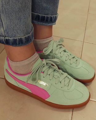 Кеды Puma Palermo женские No brend Зеленый с розовым (U1102 green-pink (41 (26,5 см))