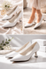 Туфли с острым носком на низком каблуке Meideli Женские Белый 36 (23 cм) (f976 white)