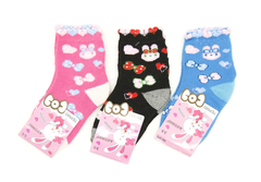 Комплект шкарпеток для дівчинки Lion Різнокольорові (PM5375 bl-pink-black (3-5 років)