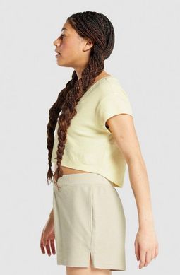 Кроп-топ женский Gymshark Желтый (B1a7k-ybb7 yellow (XS (34))