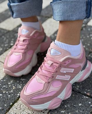 Кроссовки в стиле New Balance 9060 Bashili Женские Розовый 36 (22,5 см) (H6526 pink)