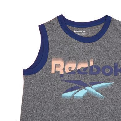 Подростковый летний комплект (футболка+майка+шорты) для мальчика Reebok Серо-синий (C9999RB8 grey-blue lav25 (10-12 years (146-152))