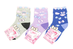 Комплект шкарпеток для дівчинки Lion Різнокольорові (PM5375 bl-gr-purple (3-5 років)
