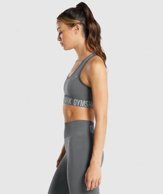 Фитнес топ, спортивный бюстгалтер женский Gymshark Серый (B1a5W-GBBC-CK1 grey (S (36))
