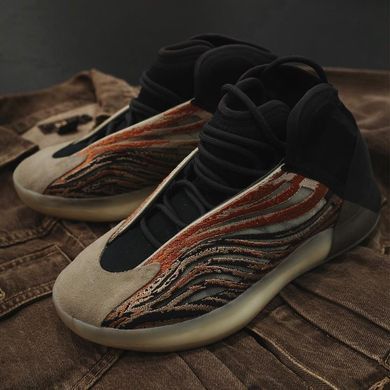 Кроссовки Adidas Yeezy QNTM Мужские Бежево-серый 47.5 (30.5 см) Код: GW5314 flaora