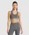 Фитнес топ, спортивный бюстгалтер женский Gymshark Серый (B1a5W-GBBC-CK1 grey (S (36))