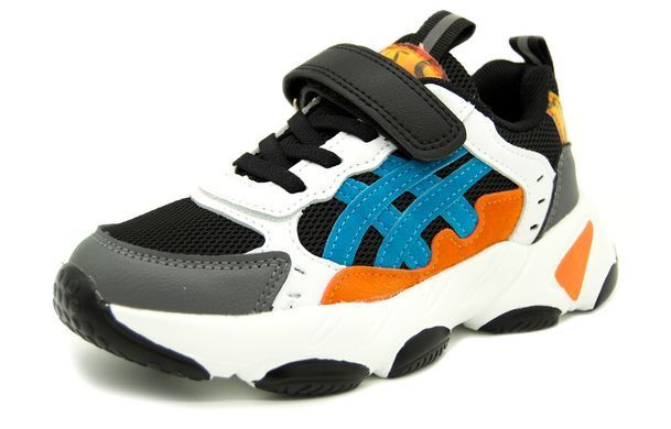 Кроссовки для мальчиков KIMBO Черный и Оранжевый (DD745-3A black-orange (32 (20 см))