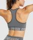 Фитнес топ, спортивный бюстгалтер женский Gymshark Серый (B1a5W-GBBC-CK1 grey (S (36))