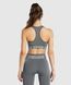 Фитнес топ, спортивный бюстгалтер женский Gymshark Серый (B1a5W-GBBC-CK1 grey (S (36))