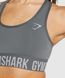 Фитнес топ, спортивный бюстгалтер женский Gymshark Серый (B1a5W-GBBC-CK1 grey (S (36))