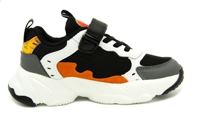 Кроссовки для мальчиков KIMBO Черный и Оранжевый (DD745-3A black-orange (32 (20 см))
