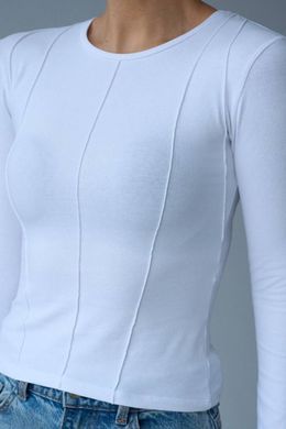 Лонгслив женский QU STYLE Белый (T241146 white (SM))