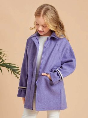 Пальто для дівчинки SHEIN Фіолетовий (JIT7364321 purple (122-128 см (8р))