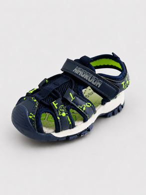 Закриті сандалі Kimboo для хлопчиків Синьо-зелений 21 (14 см) (GY2422 blue-green)