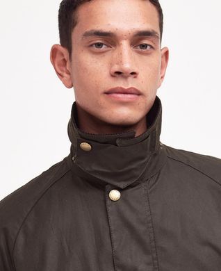 Вощена коттонова чоловіча куртка Barbour Ashby Оливковий (Ashby OL71 Olive lav25 (XXL)