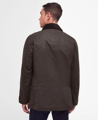 Вощена коттонова чоловіча куртка Barbour Ashby Оливковий (Ashby OL71 Olive lav25 (XXL)