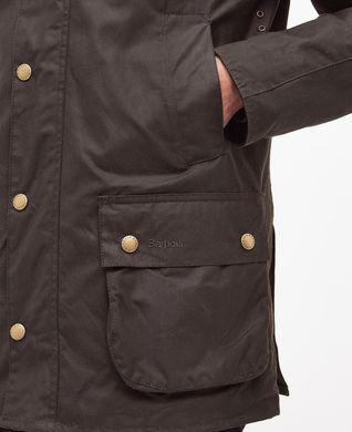 Вощена коттонова чоловіча куртка Barbour Ashby Оливковий (Ashby OL71 Olive lav25 (XXL)