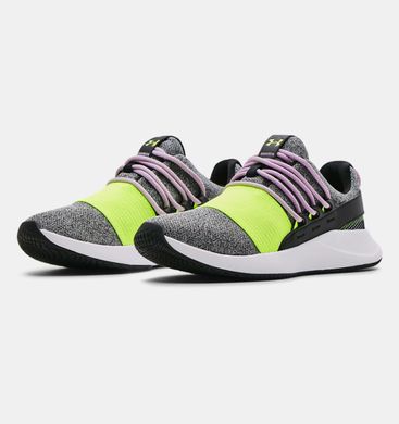 Кроссовки женские Under Armour Серый с салатовым (UA3024801-001 grey-green (38,5 (24,5 см))