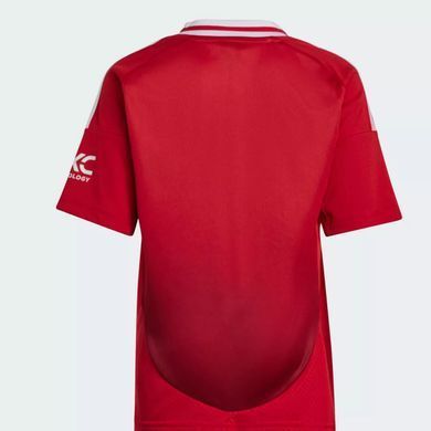 Детский комплект домашней мини-формы Adidas Manchester United 24/25 IT1980 Джерси + Шорты + Гетры Красно-белый (IT1980 MUFC H MINI red lav25 (5-6 years (116))