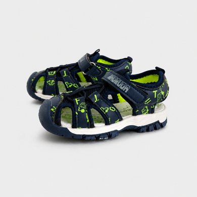 Закриті сандалі Kimboo для хлопчиків Синьо-зелений 21 (14 см) (GY2422 blue-green)