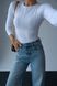 Лонгслив женский QU STYLE Белый (T241146 white (SM))