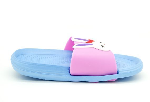 Шльопанці для дівчинки Lion Голубий з рожевим (0910 blue-pink (35 (20,5 см))
