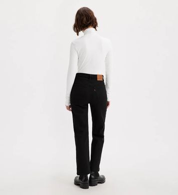 Прямые джинсы Levi's Ribcage Straight Ankle для девочки Черный (312 pvu black (140 (10A))