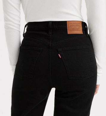 Прямые джинсы Levi's Ribcage Straight Ankle для девочки Черный (312 pvu black (140 (10A))