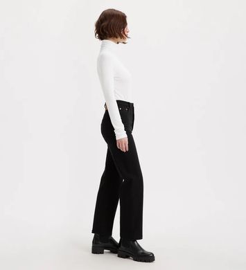 Прямые джинсы Levi's Ribcage Straight Ankle для девочки Черный (312 pvu black (140 (10A))