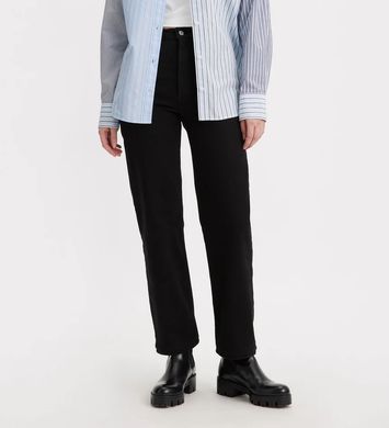 Прямые джинсы Levi's Ribcage Straight Ankle для девочки Черный (312 pvu black (140 (10A))