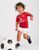 Комплект для новорожденных Adidas Performance MUFC футболка+шорты Красно-белый (IT1979 MUFC H BABY red lav25 (3-6 month (3-6 месяцев))