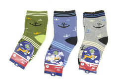 Комплект шкарпеток для хлопчика Lion Різнокольорові (C3208L bl-grey-green (5-6 років)
