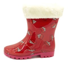 Резинові чоботи для дівчаток Dual Червоний (005-305 red (35 (22,5 см))