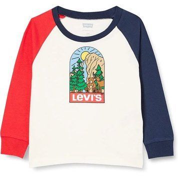 Лонгслив хлопковый Levi's для мальчика Бежевый 98 см (36 мес) (567 pvu beige)