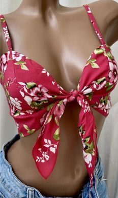 Топ на завязке женский Tezenis Разноцветный (1MT183 red (M)