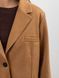 Замшевый жакет блейзер оверсайз женский QU STYLE Коричневый (DC241003 brown (standart (SML))