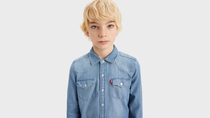Сорочка джинсова дитяча Levi's Блакитний (6866 pvu blue2 (176 (16A))