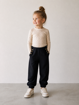 Теплые детские брюки детские Piazza Italia Черный (PIT1501 185 black (7-8 лет (124 см))