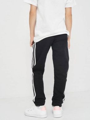 Спортивные ШТАНЫ Adidas ESSENTIALS 3-STRIPES для детей Черный (GN4054 black lav25 (13-14 лет (164))