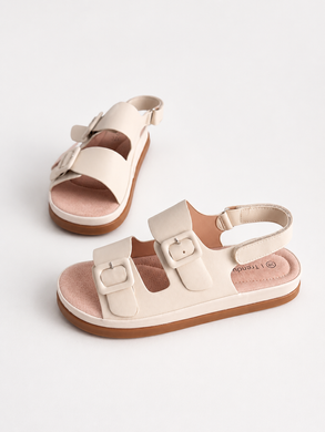 Босоножки c пряжками в стиле Birkenstock Женские L.Trendy Светло-бежевый 41 (26 см) Код: wl2028 beige