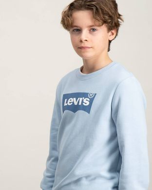 Детская кофта Levi's бирюзовый цвет с принтом для мальчика (9078 pvu blue (68 (6m))