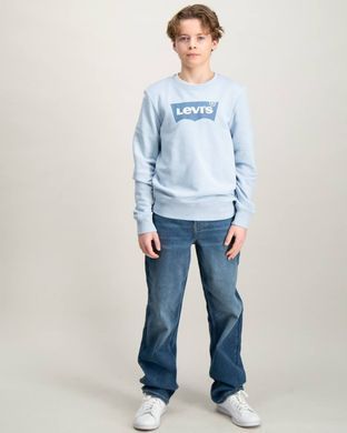 Детская кофта Levi's бирюзовый цвет с принтом для мальчика (9078 pvu blue (68 (6m))