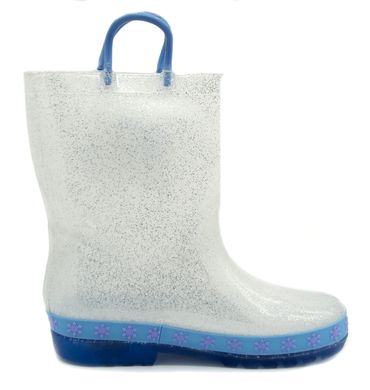 Гумові чоботи, що світяться для дівчинки Disney Сріблястий (Frozen silver (23,5 (14,5 см))