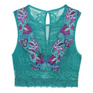 Кружевной топ бралетт женский Intimissimi Зеленый (rtb1291 green (S))